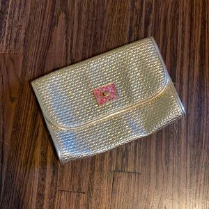 NWOT gold Lilly Pulitzer clutch
